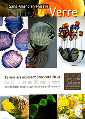 Grs Puisaye : Exposition Verre  St Amand en Puisaye